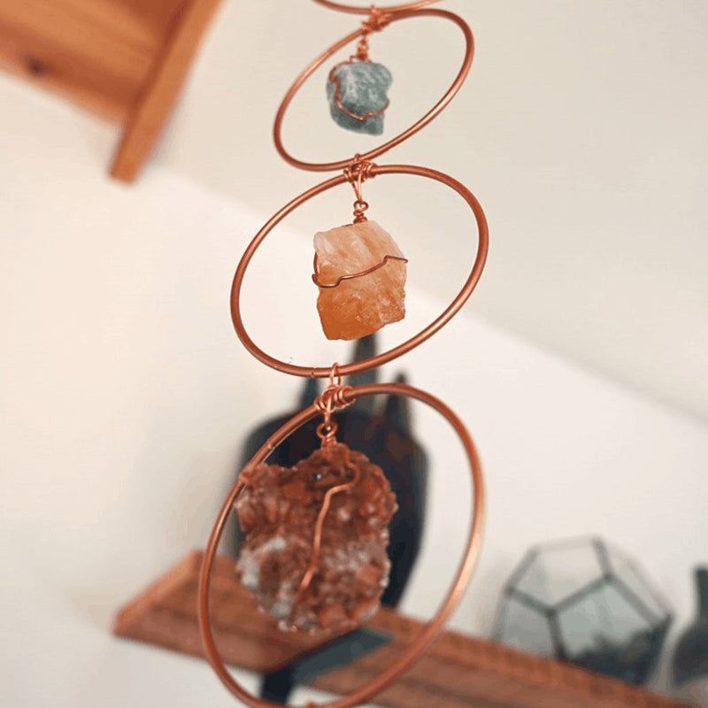 Frendorf | Rohes Kristall 7 Chakra Edelstein Wanddekoration