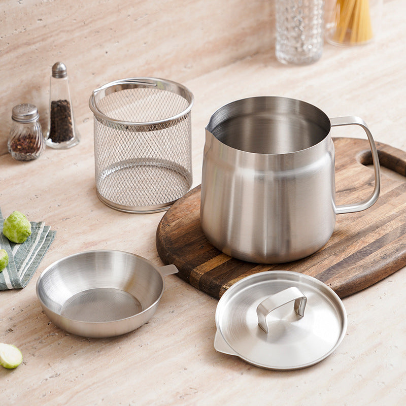 Frendorf | 2-in-1 Edelstahl Multifunktionaler Ölsiebtopf