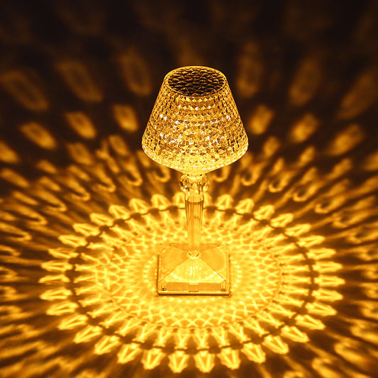 Kristalltischlampe