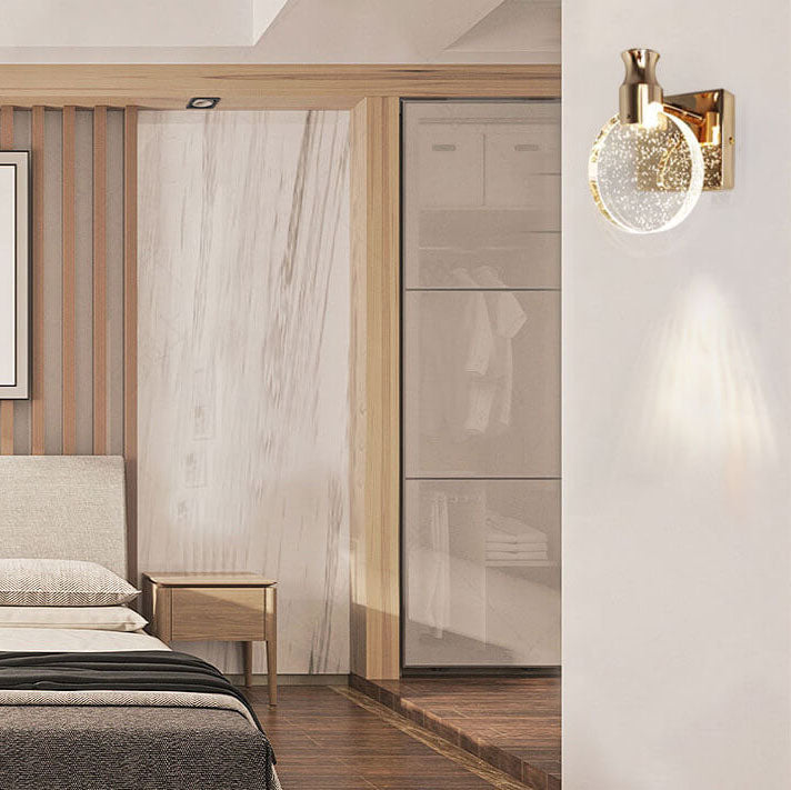 Frendorf | BubbleLux – Nordic Crystal LED Wandleuchte | Modernes Design | Warmes & Weißes Licht | Blaseneffekt
