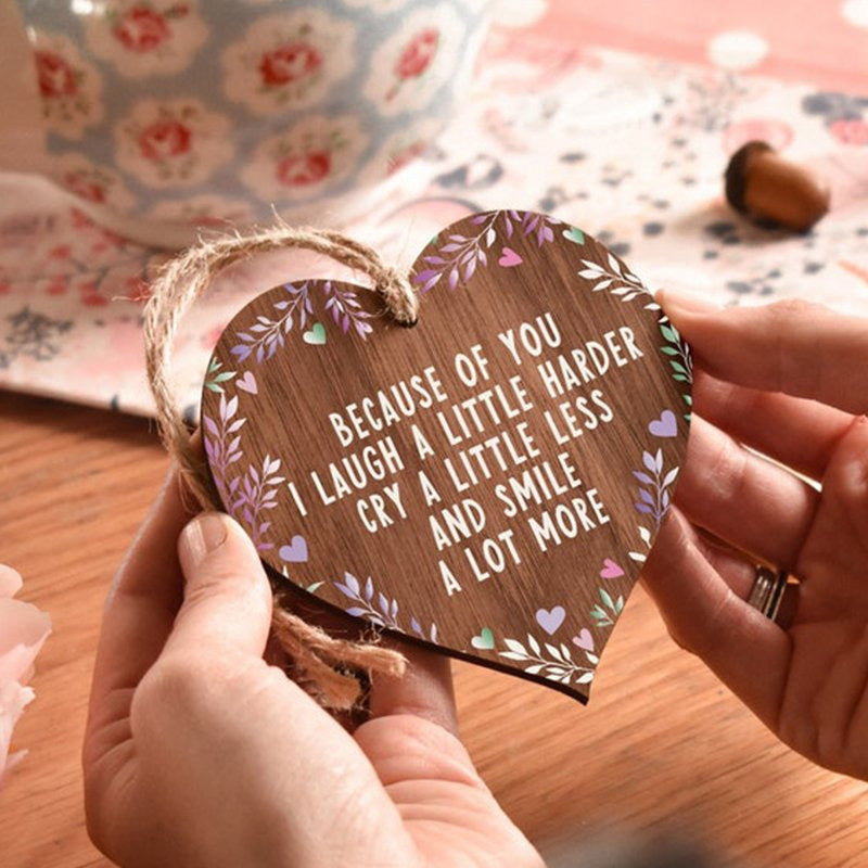 Frendorf | Holzherz-Plakette Geschenk Exquisite Liebe Herz Handwerkskunst