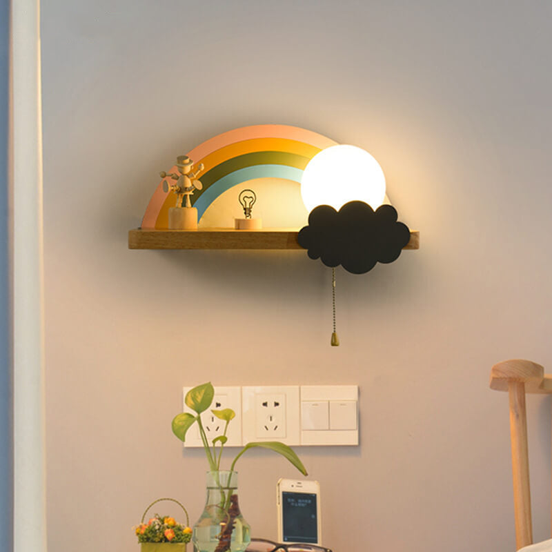 Nordic Cartoon Rainbow 1-Licht Wandlampe