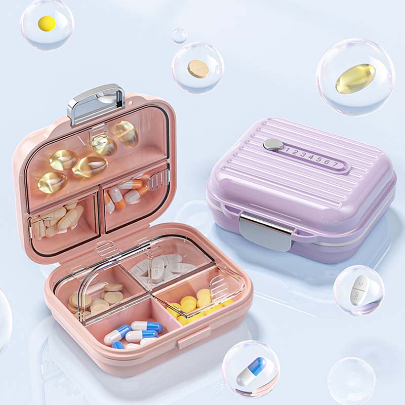 Kleine tragbare Pillendose