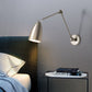 Frendorf | Flexiron Retro Industrial Schwenkarm Wandleuchte | Rotierbar & Ausziehbar | 1-Licht Design | Eisen-Lampe für Arbeits- & Wohnräume