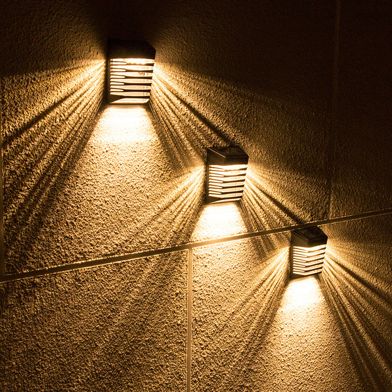 Frendorf | SolarVista LED Wandleuchte | Trapezdesign | Wasserdicht | Solar Außenbeleuchtung | Energieeffizient