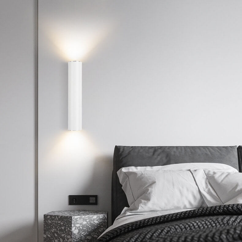 Frendorf | LightVibe Aluminium Wandleuchte Zylinder | 2-flammig | Modernes Design | Innen & Außen