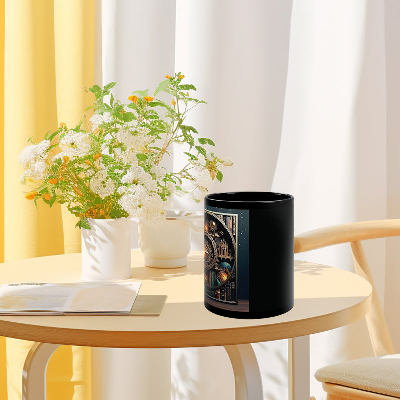 Frendorf | 3D Bücherregale Bibliothek Buchliebhaber Keramiktasse
