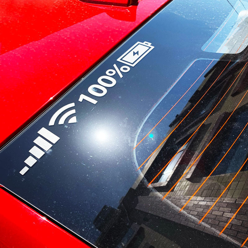 Frendorf | Batterie Signal reflektierender Aufkleber