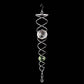 Frendorf | Windspiel Dekor Kristall Blickball Spiral Schwanz Windspinner Stabilisator