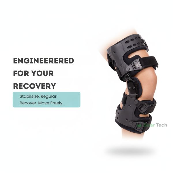 Frendorf | Osteoarthritis Relief Knee Brace | Medial & Lateral Support to Alleviate Bone-on-Bone Arthritis, Adjustable Size for Increased Comfort