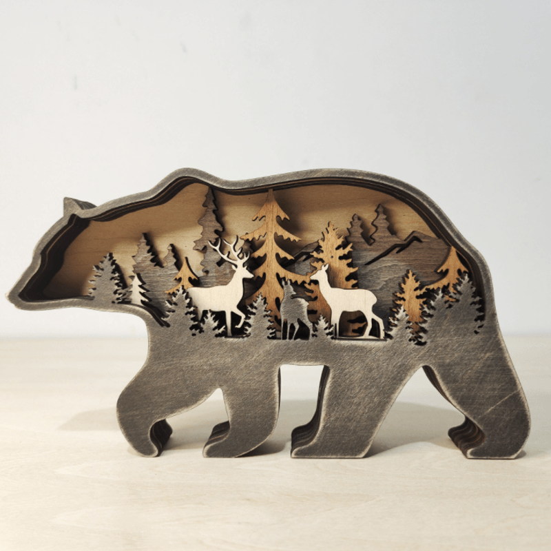 Frendorf | 3D Kreative Holz Tier Schnitzerei Handwerk Geschenk