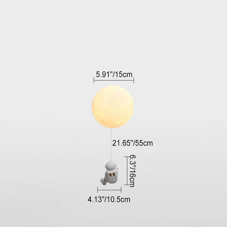 Frendorf | AstroLuxe Kreatives Astronaut Wandlampe | Eisen- und Harzdesign | Einzigartige Beleuchtung für Schlafzimmer | Stimmungslicht