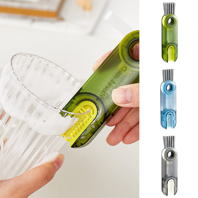 Frendorf | 3 in 1 Reinigungsbürste Multifunktionale Flaschen Spaltenreiniger Bürste