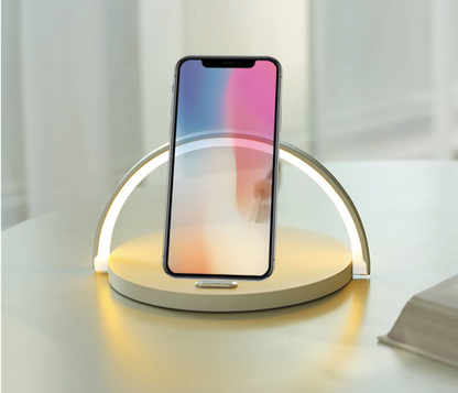 Frendorf | Bowlight Design | Atmosphärisches 3-in-1 Nachtlicht mit kabellosem Laden