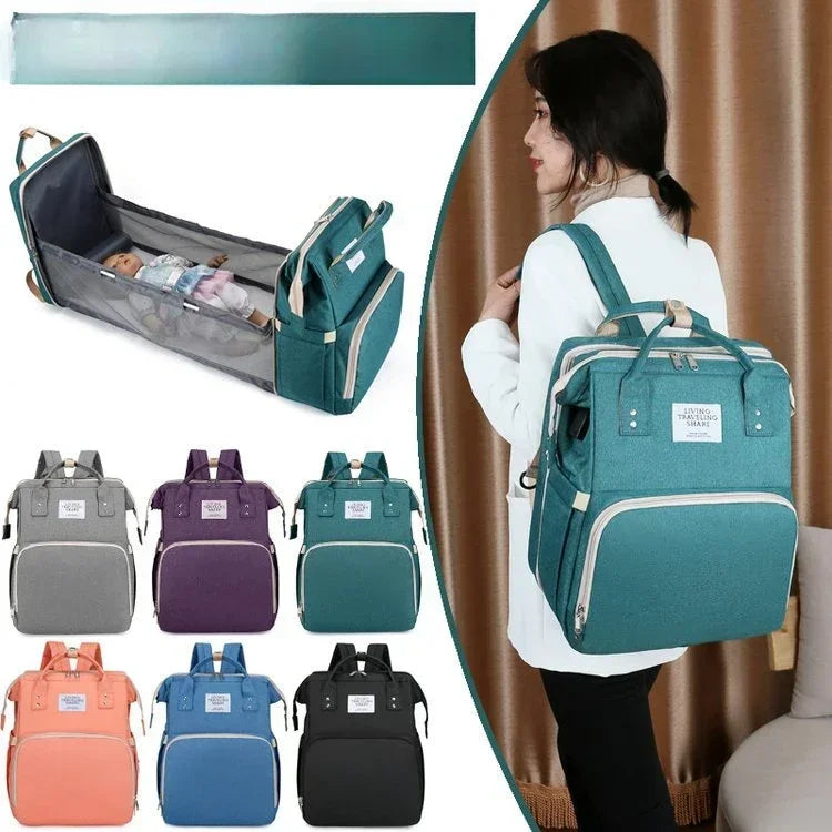 Frendorf | 2in1 Rucksack mit integriertem Baby Bett