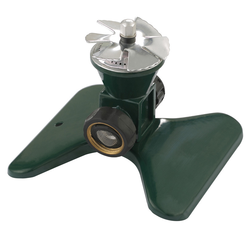 Frendorf | 360-Grad Automatischer Rotierender Metall Rasen Sprinkler – Effektiver Gartenbewässerung Sprühkopf