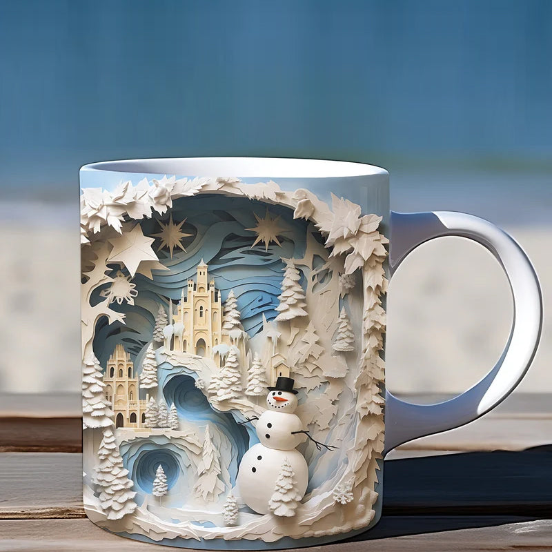 Frendorf | 3D Weihnachts-Schneemann Becher