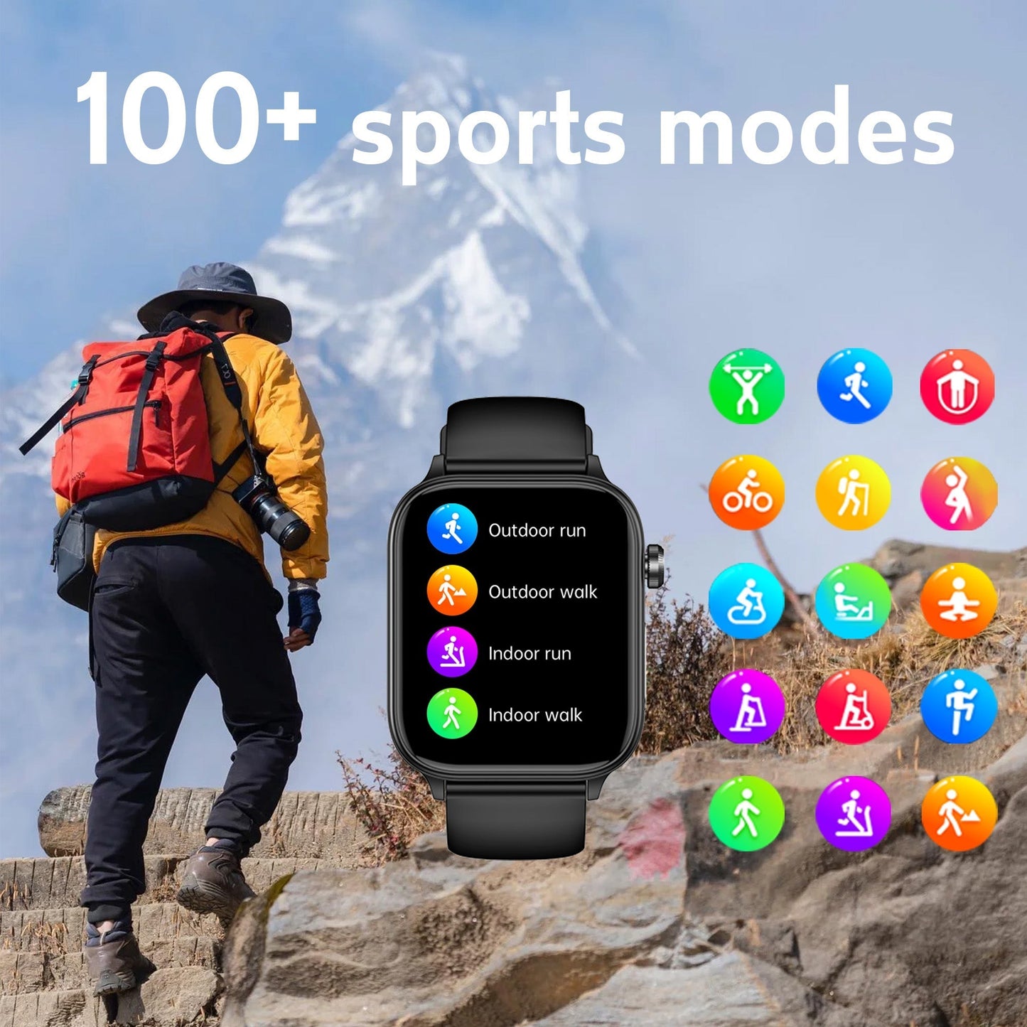 Frendorf | Außergewöhnliches Gesundheitsübungsmanagement ECG Bluetooth-Anruf SOS-Notruf