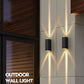 Frendorf | AquaLuxe LED Außenwandleuchte | Wasserdicht & Modernes Design | Rechteckige Außenlampe für Haus & Garten