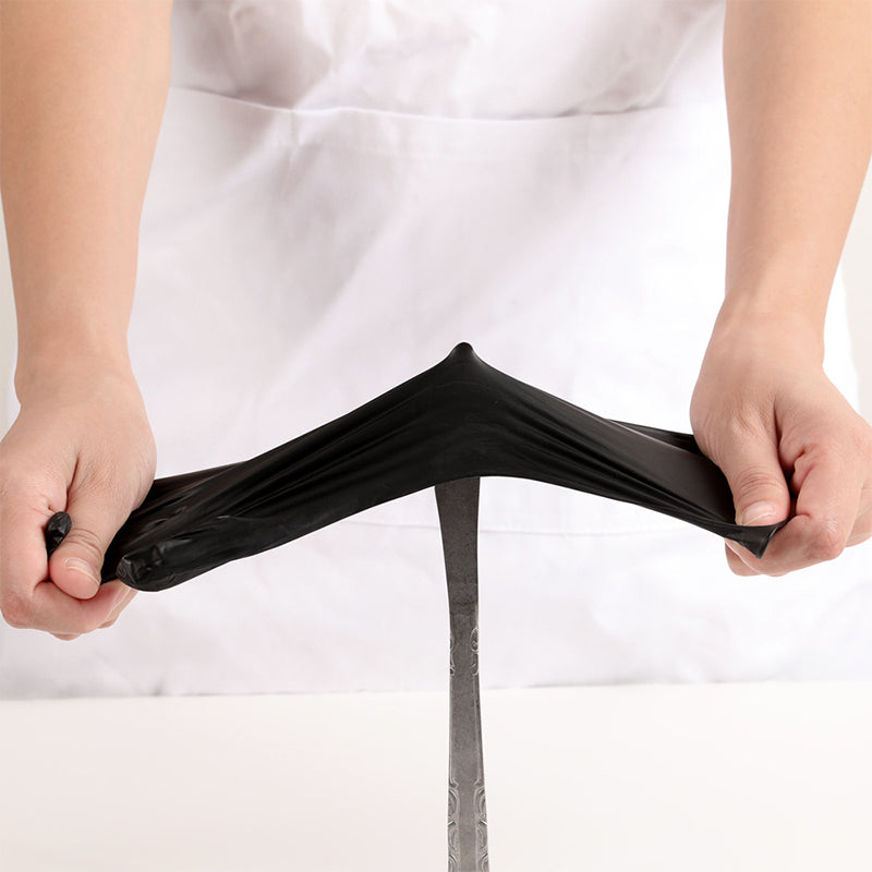 Frendorf | 100 Stück Einweg schwarze Nitrilhandschuhe