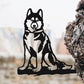 Frendorf | Metal Dog Silhouette Welpen Garten Dekoration