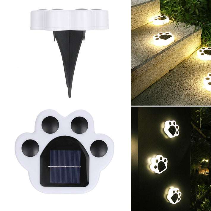 Outdoor Solar Bärenpfoten Runde LED Garten Rasen Vergrabene Licht
