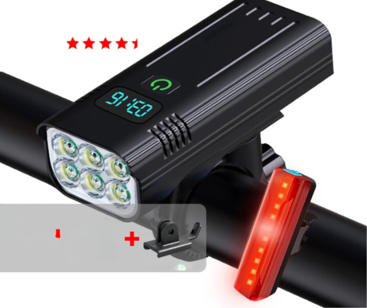 Frendorf | LuminoRide Power Beam – LED Fahrradlampe mit 5000 Lumen für maximale Sicherheit bei Nachtfahrten