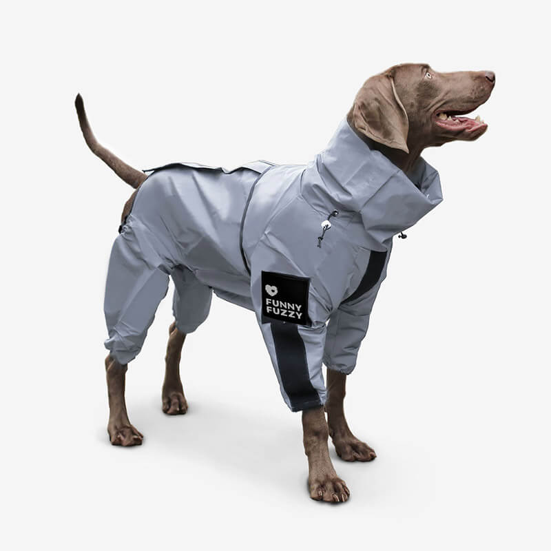 Reflektierender Allwetter wasserdichter cooler Hundezubehör Regenmantel