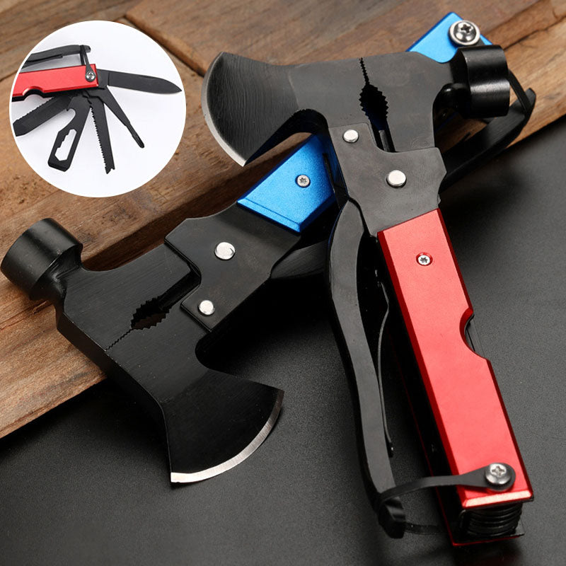Frendorf | Stahlhammer-Axt-Multitool für Camping