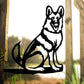 Frendorf | Metal Dog Silhouette Welpen Garten Dekoration