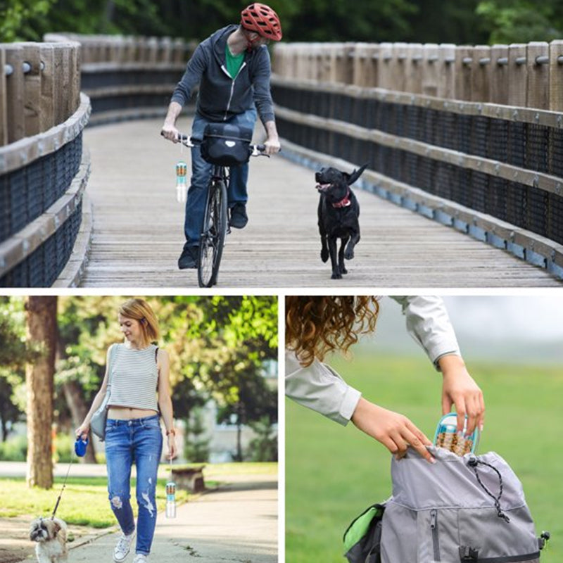 Frendorf | 2 in 1 tragbare Wasserflasche Lebensmittelspender