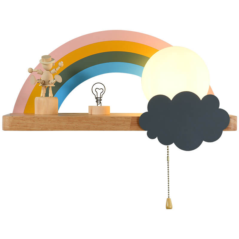 Nordic Cartoon Rainbow 1-Licht Wandlampe