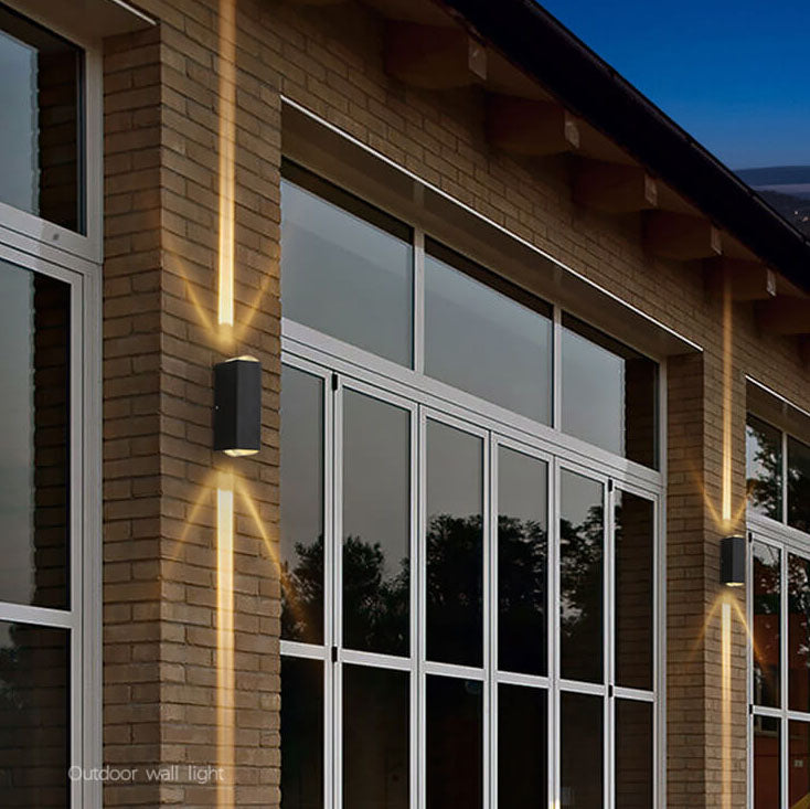 Frendorf | Moderne wasserdichte rechteckige LED-Wandleuchte für den Außenbereich