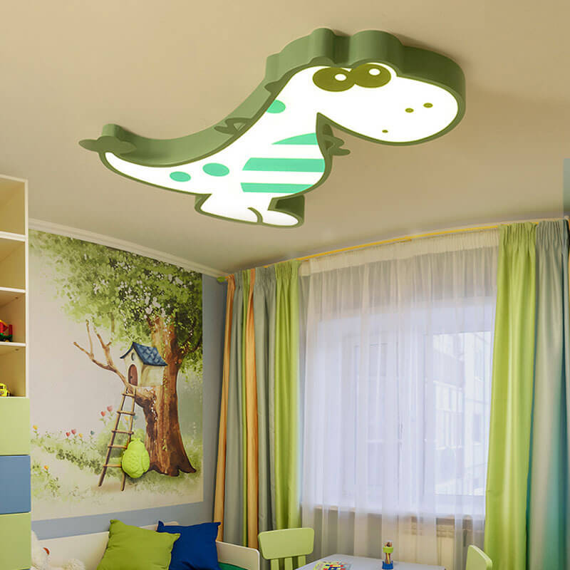 Frendorf | DinoBright LED Deckenleuchte | Kreatives Dinosaurier-Design | Kinderzimmerlampe | Warm- & Weißlicht | Dimmbar