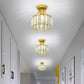 Frendorf | LustraVive Kristall-Deckenleuchte | Modernes Kuppeldesign | 1-Licht Semi-Flush Mount | Zeitlose Eleganz für Ihr Zuhause