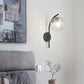 Frendorf | GlobeArc Nordic LED Wandleuchte | Glas-Kugel | 1-flammig | Modernes Design | Deko für Zuhause