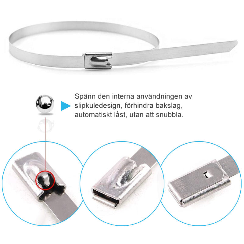 Multifunktionales Spannband Metall (100 Stk)