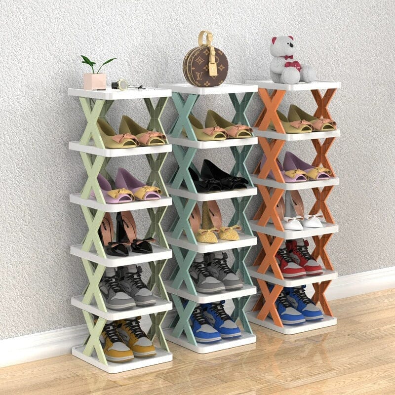 Frendorf | Faltbares Mehrschichtiges Schuhregal, Schuhlagerregal Organizer