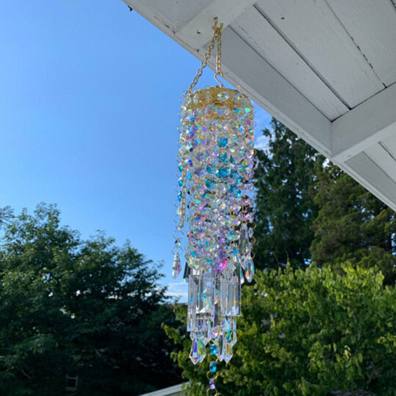 Aurora Kristallglas Windspiel
