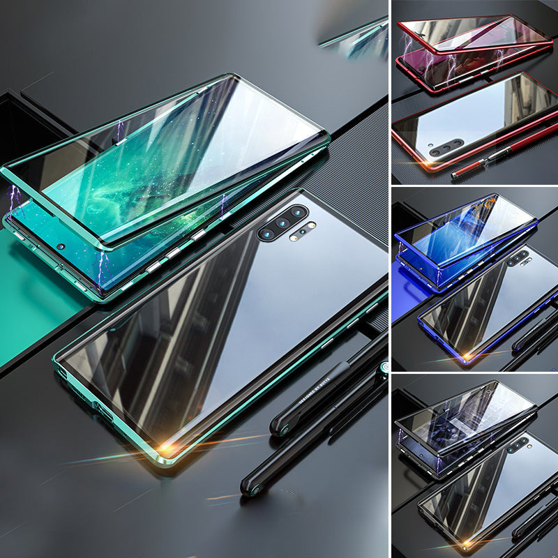 Frendorf | Magnetisches gehärtetes Glas doppelseitige Telefonhülle für Samsung