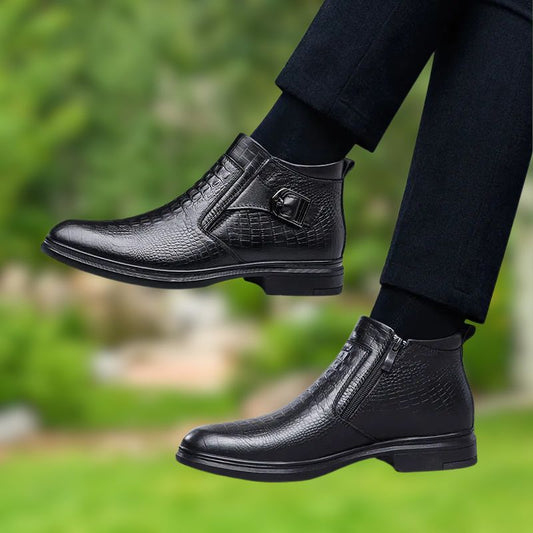 Frendorf | BERNARD | Stilvolle Echtleder Herren Winterstiefel