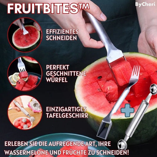 Frendorf | 1+1 GRATIS  | FruitBites -Erleben Sie die aufregende Art, Ihre Wassermelone und Früchte zu schneiden!