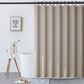 Dicke beige Leinen-Duschvorhang