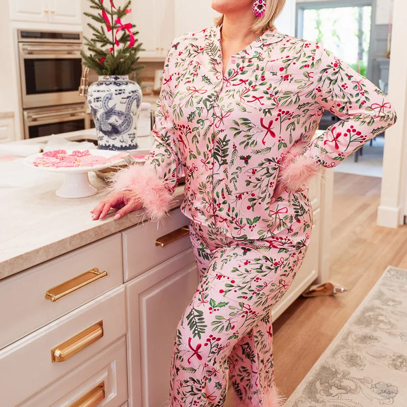 Frendorf | Bedrucktes Pyjama Eltern-Kind-Set