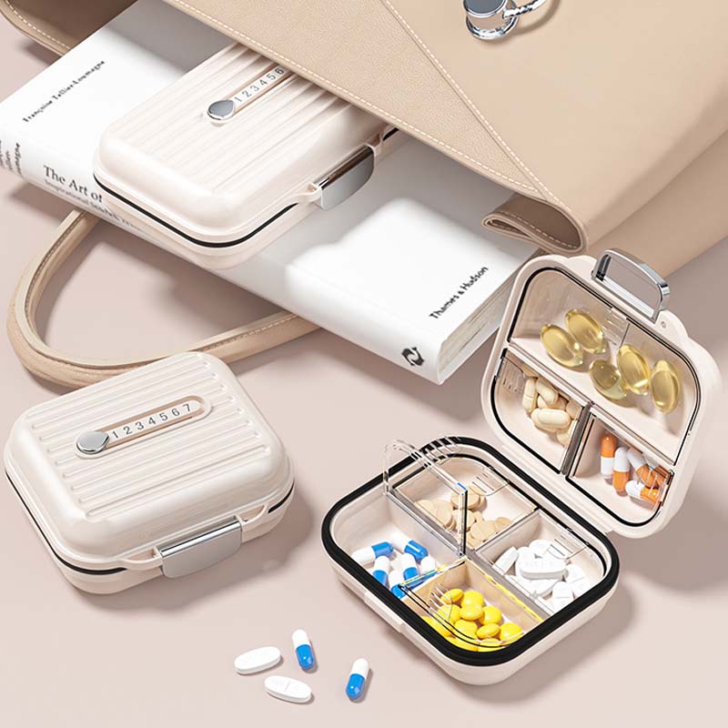 Kleine tragbare Pillendose