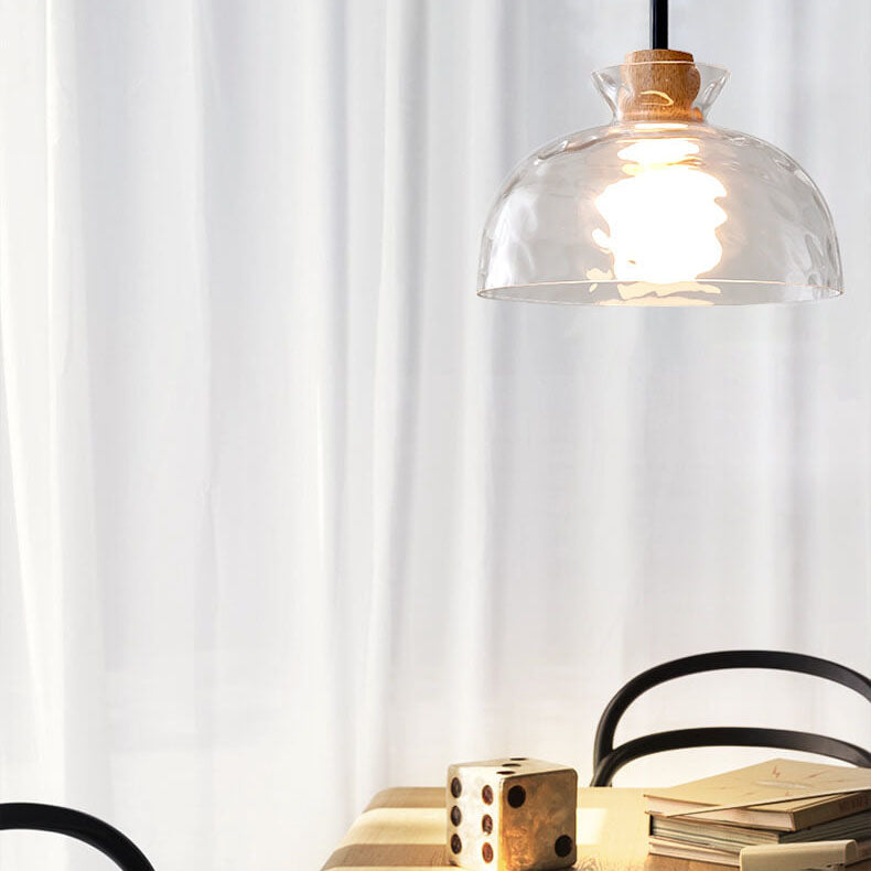 Frendorf | LumaCrystal Nordic Pendelleuchte | Klar geriffeltes Glas | 1-Licht | Skandinavisches Design | Deko für Zuhause