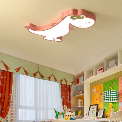 Frendorf | DinoBright LED Deckenleuchte | Kreatives Dinosaurier-Design | Kinderzimmerlampe | Warm- & Weißlicht | Dimmbar