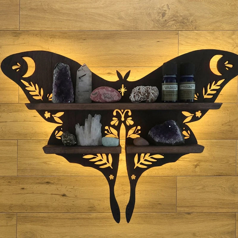 Frendorf | Luna Moth Lampe Kristallregale