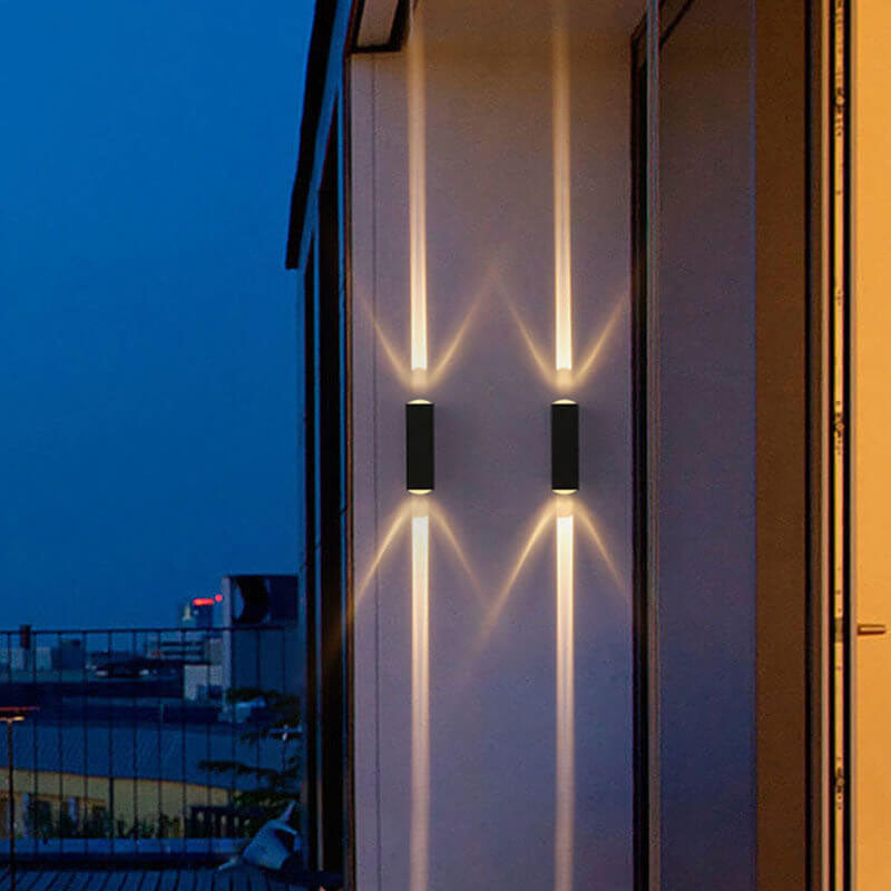 Frendorf | Wasserdichte rechteckige LED-Wandleuchte für den Außenbereich