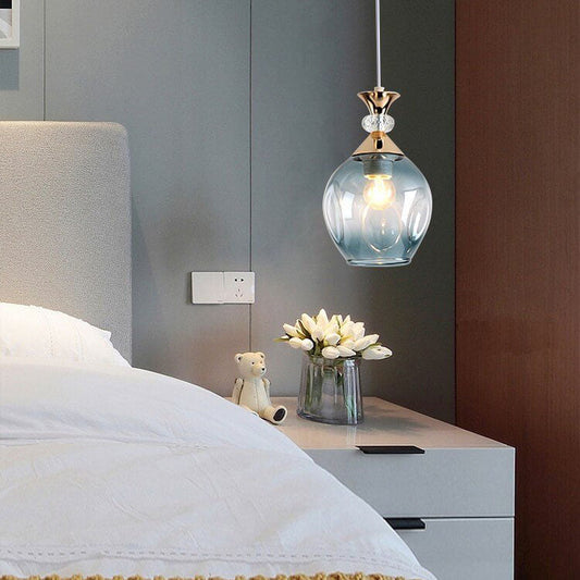 Frendorf | AuroSphere Gradient Glas Pendelleuchte | 1/3 Lichter | Insellicht | Modernes Design für Esszimmer & Küche